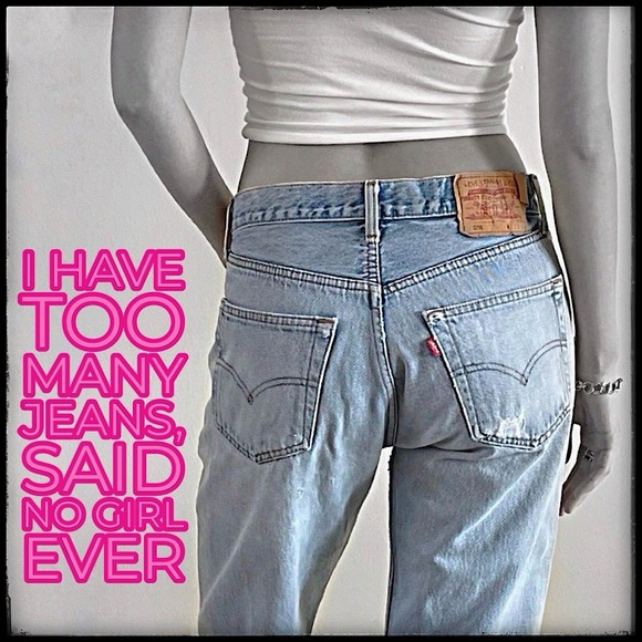 Levi's 501 Button Fly Medium Wash 100% Cotton Perfectly Broken In & Distressed!! - Picture 16 of 16